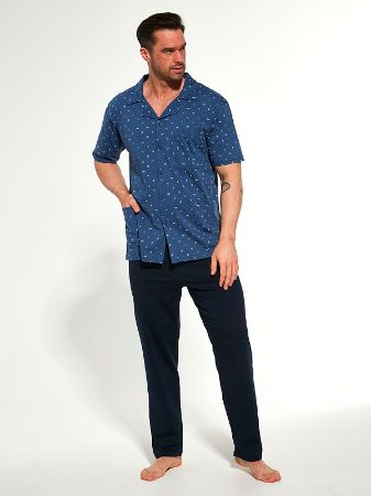 Zobrazit detail produktu - Pánské pyžamo Cornette propínací 318 3-5XL Obrázek Pánské pyžamo Cornette propínací 318 3-5XL