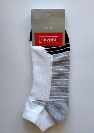 Zobrazit detail produktu - Dámské ponožky nízké Milena Sport VI. Obrázek Dámské ponožky nízké Milena Sport VI.
