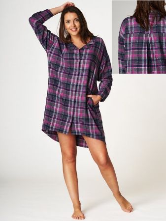 Zobrazit detail produktu - Dámská noční košile Key propínací LND 440 nadměrné Obrázek Dámská noční košile Key propínací LND 440 nadměrné