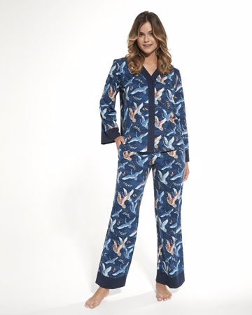 Zobrazit detail produktu - Dámské pyžamo Cornette dlouhé propínací 514 Obrázek Dámské pyžamo Cornette dlouhé propínací 514