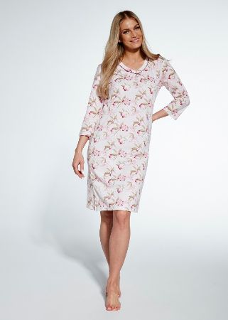 Zobrazit detail produktu - Dámská noční košile Cornette dlouhý rukáv 483 Obrázek Dámská noční košile Cornette dlouhý rukáv 483