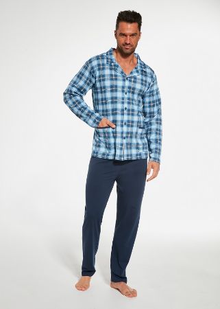 Zobrazit detail produktu - Pánské pyžamo Cornette dlouhé propínací 114 Obrázek Pánské pyžamo Cornette dlouhé propínací 114