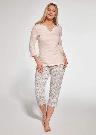 Zobrazit detail produktu - Dámské pyžamo Cornette kapri 766 3-5XL Obrázek Dámské pyžamo Cornette kapri 766 3-5XL