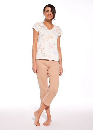 Zobrazit detail produktu - Dámské pyžamo Cornette kapri 658 Obrázek Dámské pyžamo Cornette kapri 658