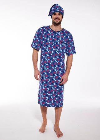 Zobrazit detail produktu - Pánská noční košile Cornette krátký rukáv 109  Obrázek Pánská noční košile Cornette krátký rukáv 109