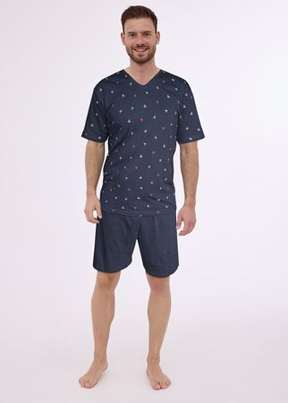 Zobrazit detail produktu - Pánské pyžamo Cornette krátké 472 Obrázek Pánské pyžamo Cornette krátké 472