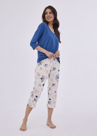 Zobrazit detail produktu - Dámské pyžamo Cornette kapri 841 Obrázek Dámské pyžamo Cornette kapri 841
