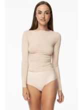 Obrázek z JULIMEX SIMPLE LONGSLEEVE DR BÉŽOVÁ S 