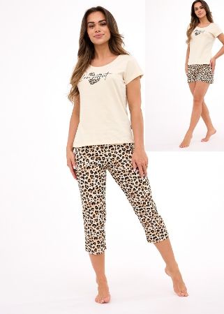 Zobrazit detail produktu - Dámské pyžamo Cornette 3 pack 665 Obrázek Dámské pyžamo Cornette 3 pack 665